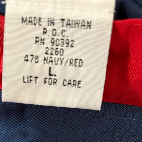 Vtg Blue & Red Hartwell Sports X Acosta Reversible Windbreaker Jacket Sz L - Picture 10 of 10